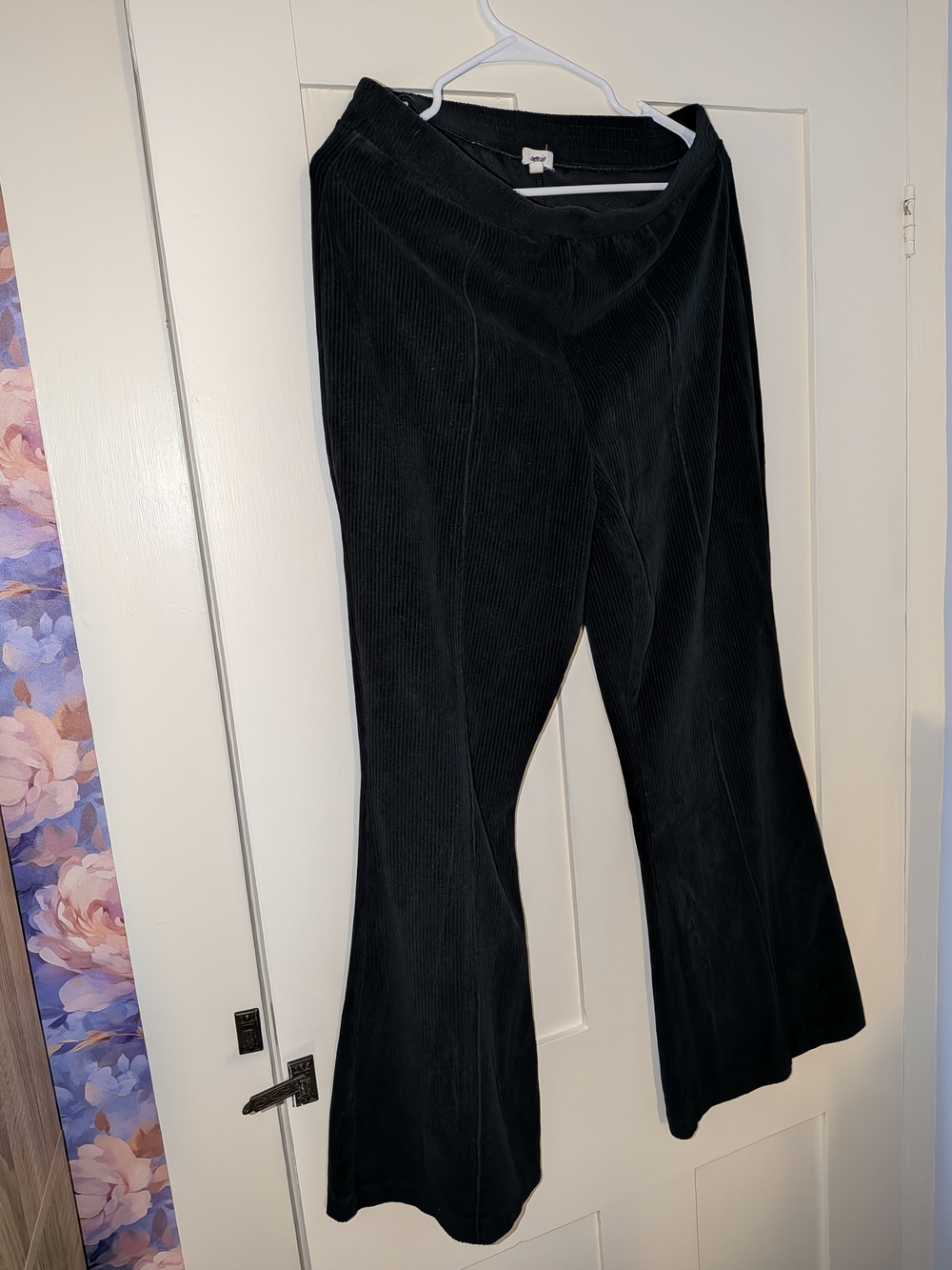 aerie Black Corduroy Boot Cut Pants